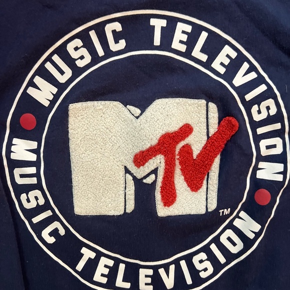 Vintage MTV Crewneck Sweatshirt with Fuzzy Logo - Picture 7 of 7